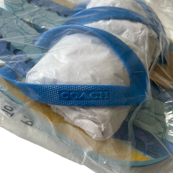 NWT Coach Zak Striped Flip Flops - Picture 6 of 12